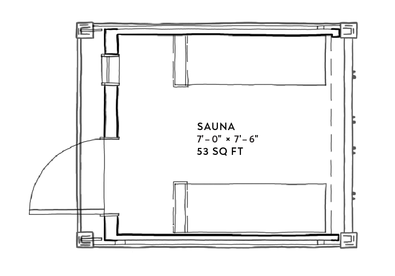 Sauna Floor Plan 3