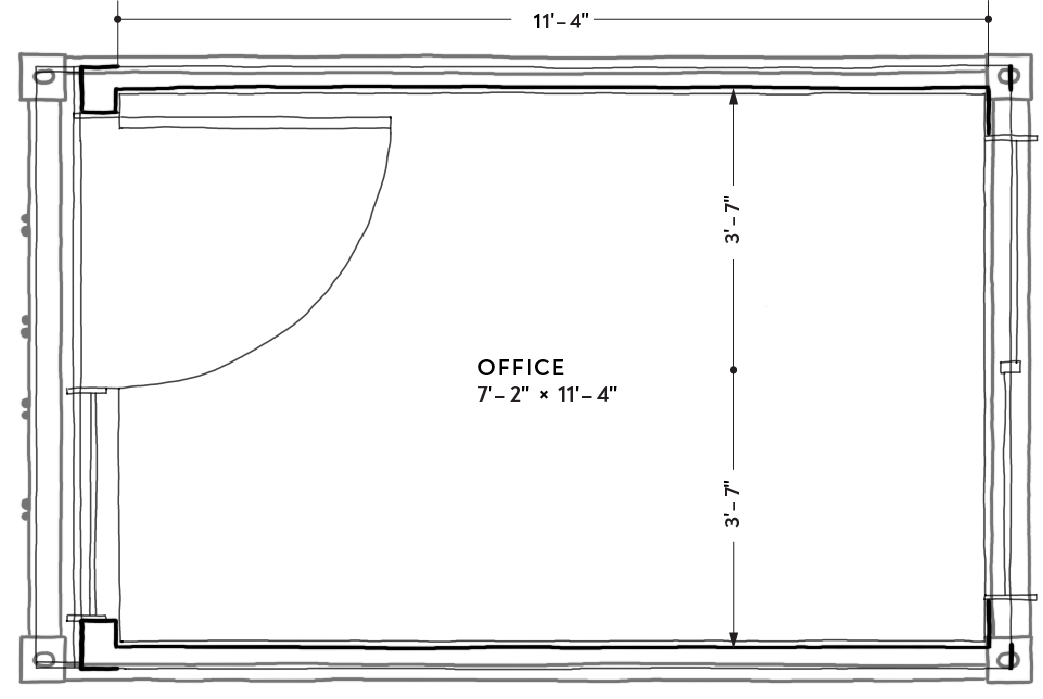 Office Pod Floorplan